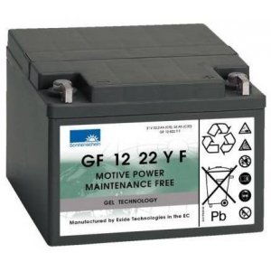 Batteri till Solar, Solfngare, Solceller Sonnenschein GF12022Y 12V 24Ah Gel-Batteri