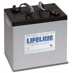 Batteri till Solar, Solfngare, Solceller Lifeline Deep Cycle blybatteri GPL-22M 12V 55Ah