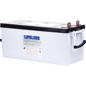 Batteri till Solar, Solfngare, Solceller Lifeline Deep Cycle blybatteri GPL-4DL 12V 210Ah