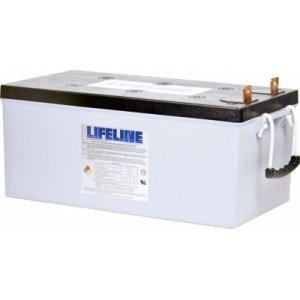 Batteri till Solar, Solfngare, Solceller Lifeline Deep Cycle blybatteri GPL-8DL 12V 255Ah