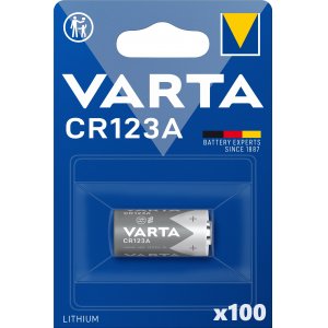 Batteri till VVS Varta Professional Lithium CR123A 3V 1/ Blister x 100 st 06205301401