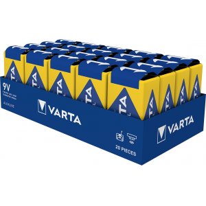 Batteri till VVS Varta Industrial Alkaline 6LR61 E 20 4022211111