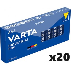 Batteri till VVS Varta Industrial Pro Alkaline LR03 AAA 10/ x 20 (200 batterier) 4003211111