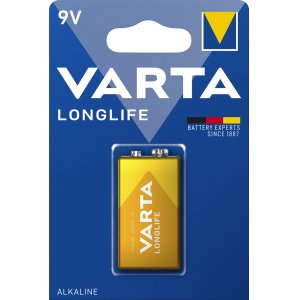 Batteri till VVS Varta Longlife Power Alkaline 6LR61 E 1/ 04922121411
