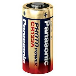 Batteri till jaktutrustning Panasonic CR123A Lithium Batteri 3V 1 st. Lsa