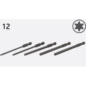 Lnga torxbits (70-90 mm) - T10 / T15 / T20 / T25 / T27 / T30 - pris per Set (NGP1258000)
