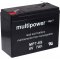 powery blybatteri (multipower) MP7-6S
