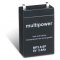 powery blybatteri (multipower) MP2,8-6P