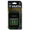 Varta laddare med LCD-display och USB inklusive 4x Varta AA-batteri R2U 2100mAh