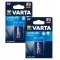 2 batterin Varta typ 6LF22, PP3, 6LR61, 9V-Blockbatterir 2x 1/ Blister