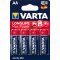 Varta Max Tech Alkaline AA Mignon batterier 4/ Blister