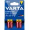 Varta Batteri AAA LR03 Alkaliskt Micro Longlife Max Power 1.5V 4-pack Blister