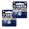2x Lithium knappcell, batteri Varta CR1225 2x 1/ Blister