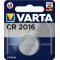 Lithium knappcell, batteri Varta CR 2016, IEC CR2016, erstter ocks DL2016, 3V 1/ Blister