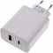 2 Port USB Quick Charger USB PD QC Adapter 45 W White 61756 2 Port USB Quick Charger USB PD QC Adapter 45 W White 61756
