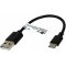 Goobay USB-C Lade och Synkronisringskabel till enheter med USB-C-frbindelse  , 0,1m, svart