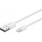 Goobay Lightning MFi / USB Sync- och laddkabel till Apple iPhone/iPad Hvid