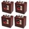 Batteri fr golfbil Yamaha, EZ Go, Club Car och Melex Trojan T-105 Deep-Cycle bly-batteri Set 24v 225AH (4 X T-105)