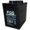Batteri till Solar, Solfngare, Solceller FGS FGG122505 Cyklisk Gel blybatteri 6V 225Ah