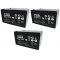 36V 12Ah Batteri till El-skoter och El-ATV (3 batterier  12V)