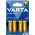 Batteri till VVS Varta Longlife Power Alkaline LR6 AA 4/ Blister 100 paket 04906121414