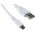 Goobay USB 2.0 Hi-Speed Kabel 1m med Mirco USB-anslutning Hvid