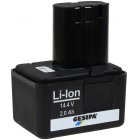 Gesipa Li-Ion snabbt skift batteri till popnittng fyraBird 14,4V 1,3Ah
