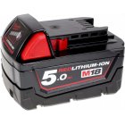 Batteri till sladl�s-tigers�g Milwaukee M18 ONESX-502X 5,0Ah Original