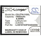 batteri till Smartphone ZTE Blade A110 / A112 / typ Li3816T43P3h604550 batteri till Smartphone ZTE Blade A110 / A112 / typ Li3816T43P3h604550