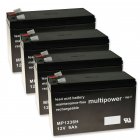 powery blybatteri MP1236H till Apc Smart-UPS RT2000 RM 9Ah 12V (erstter ocks 7,2Ah/7Ah)