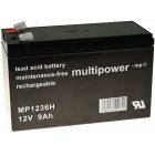 powery blybatteri MP1236H till UPS Apc Back-UPS BE550-GR 9Ah 12V (erstter ocks 7,2Ah/7Ah)