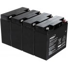 Powery Bly-Gel Batteri till USV APC RBC 55 20Ah (erstter 18Ah)