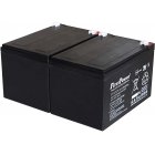 FirstPower Bly-Gel Batteri till USV APC RBC6 12Ah 12V VdS