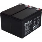 FirstPower Bly-Gel-Batteri till USV APC RBC 33 7Ah 12V