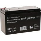 Ersttningsbatteri (multipower) Kompatibel med UPS Apc RBC59 12V 7Ah (erstter 7,2Ah)
