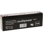 powery blybatteri (multipower) MP2,3-12 erstter MP2,2-12 Vds