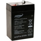 powery Bly-Gel batteri 6V 6Ah