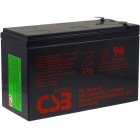 CSB High Ratte blybatteri HR1234WF2 12V 9Ah