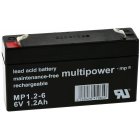 powery blybatteri (multipower) MP1,2-6