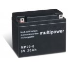 powery blybatteri (multipower) MP20-6