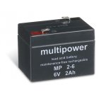 powery blybatteri (multipower) MP2-6