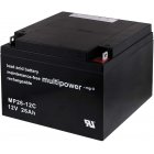 powery blybatteri (multipower) MP26-12C Cyklisk