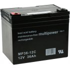powery blybatteri (multipower) MP36-12C Cyklisk