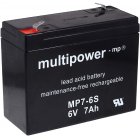 Blybatteri (multipower) MP7-6S