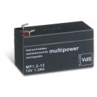 powery blybatteri (multipower) MP1,2-12 erstter FIAMM FG20121A