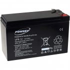 Powery Bly-Gel Batteri UP9-12 kompatibel med Panasonic Typ LC-R127R2PG1 12V 9Ah