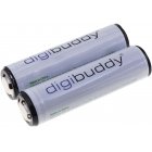 Digibuddy 18650 batteri Li-Ion-cell fr EagleTac T10L/T10LC2 /T20C2 2 pack
