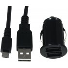 Mini Fordon uppladdning adapter incl. 2.0 High-Speed USB  kabel för Micro USB