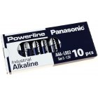 Panasonic powerline Industrial Alkaline AAA LR03AD LR03 1,5V 10/ Pack