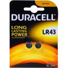 Duracell knappcell LR43 LR1142 AG12 V12GA 2/ Blister Duracell knappcell LR43 LR1142 AG12 V12GA 2/ Blister